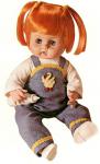 Vogue Dolls - Ginny Baby - Denim Romper - 16" - Rooted Hair - Redhead